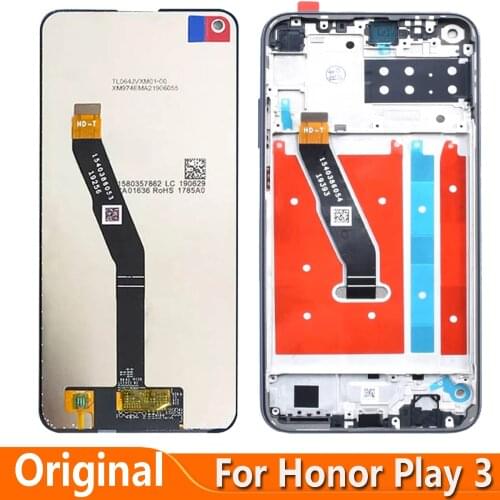 Original 6.39'' For honor Play 3 ASK-AL00x LCD Display Touch Screen Digitizer Assembly Replacement Parts