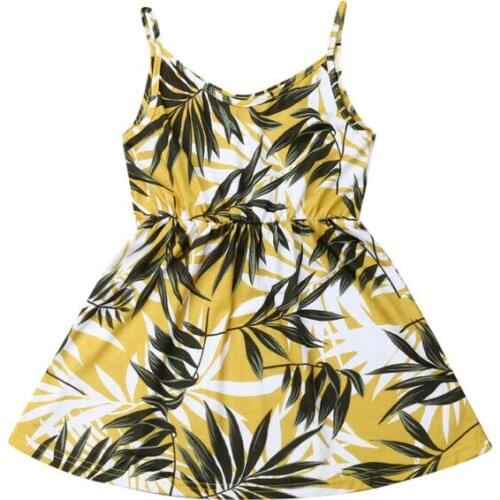 Girl Dress 2020 Fashion Kids Baby Girls Summer Tutu Princess Sleeveless V-Neck Dress Sundress Summer Clothes