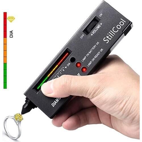 1PCS Professional High Accuracy Diamond Tester Gemstone Gem Selector Jewelry Watcher Instrument Tool LED Diamond Indicator Test
