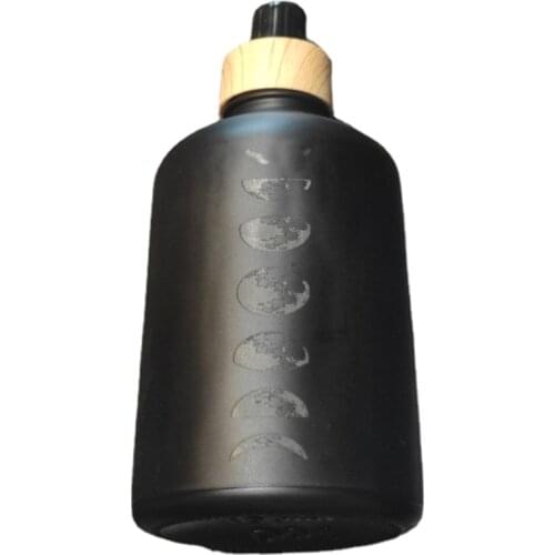 Glass Carving Phase Moon Essential Oil Bottle 100ml Dropper Amber Bottle Glass Aromatherapy Liquid Dropper Essential