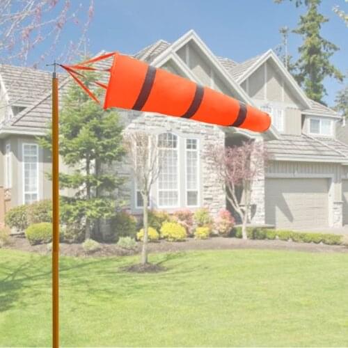 G5AB Home Garden Aviation Windsock Bag Rip-stop Luminous Weather Wind Direction Measurement Weather Vane Reflective Belt Wind