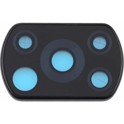 2pcs Rear Glass Camera Lens Cover For Xiaomi Poco X3 NFC Black Back Camera Frame Replacement