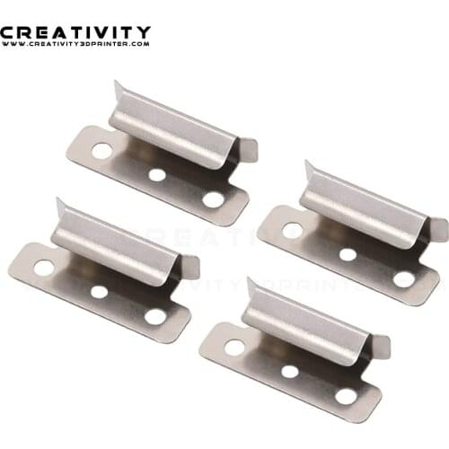 4PCS/LOT Stainless Steel Glass Heated Bed Clip/Clamp Ultimaker UM Hotbed Glass Plate Fixation Clips Heated Platform Retainer
