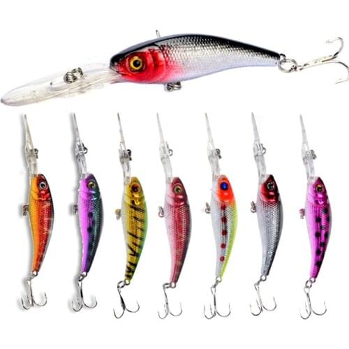 1Pcs Laser Minnow Fishing Lure 10cm 7.5g Bass Artificial Hard Bait Crankbait 3D Eyes Plastic Baits Wobbler Fishing Tackle Pesca