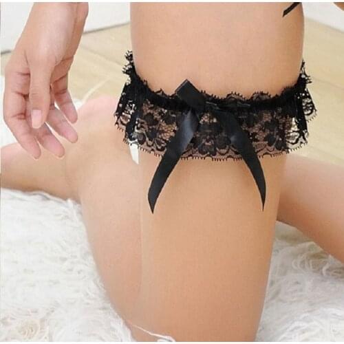 2021 1PC Sexy Women Girl Lace Floral Bowknot Wedding Party Bridal Lingerie Cosplay Leg Garter Belt Suspender New