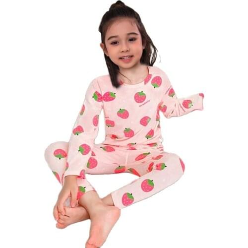 2021korea Baby Pajamas Sleepwear Sets Boys Girl Animal Cartoon Knitting Cotton Nightwear Clothes Kids Autumn Winter Clothing set