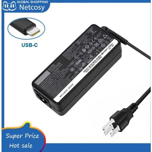 Netcosy 20V 2.25A USB-C AC Adapter Charger For Lenovo Chromebook C330 S330 C340 S340 100E 300E 500E 45W Type-C Carregador