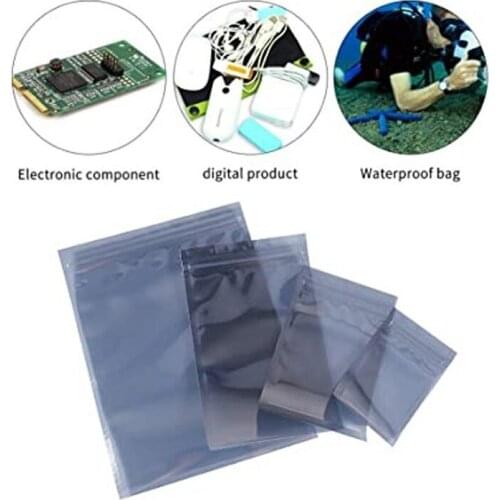 1000pcs Anti Static Shielding Bag ESD Anti-static Instrument Pack Pouches Waterproof Self Seal Antistatic Bag
