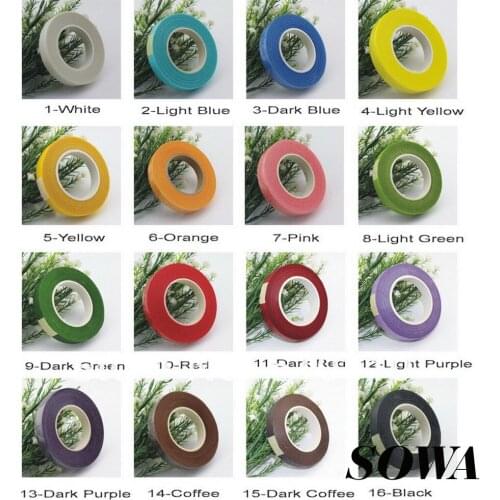 Free Shipping Wholesale 10PCS/lot 12mm Multi Paper Tape For Nylon Stocking Flower And Butterfly Accessories DIY Handmade