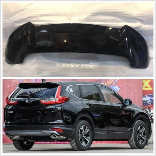 AKASAKA ABS Rear Trunk Spoiler Wing Lip For Honda CRV CR-V 2017 2018 2019 Glossy Black 5th Sport Modified Car Tail Splitter Kit