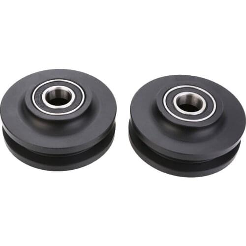 2PCS double bearing barn door pulley American sliding door pulley cabinet window pulley