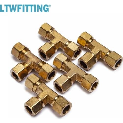 LTWFITTING 1/2" OD Compression Tee,BRASS COMPRESSION FITTING