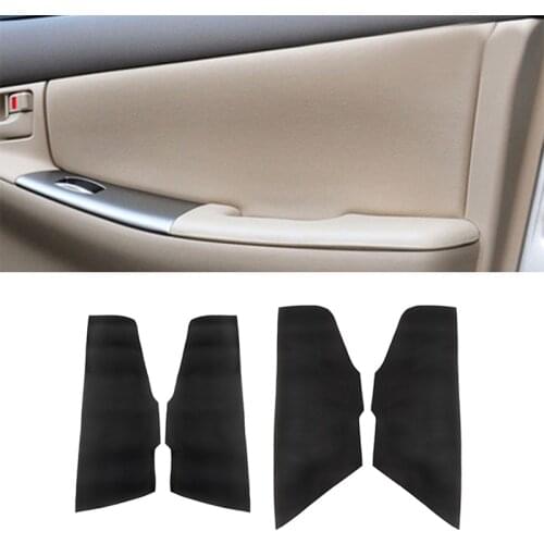 Soft Leather Door Panel Cover For Toyota Corolla 2007 2008 2009 2010 Car Accessory Door Panel Cover Sticker Interior Trim