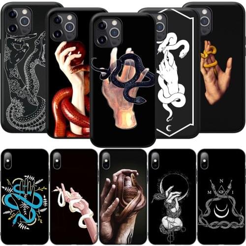 GX85 Hand Snake Silicone Soft Case for iPhone 12 Mini 11 Pro XS Max XR X 8 7 6 6S Plus 5 5S SE 2020