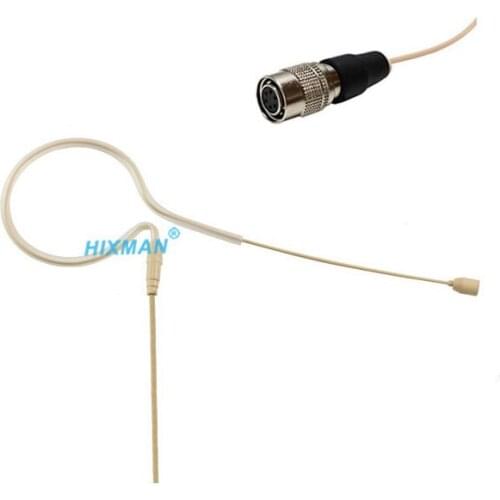 HIXMAN Beige EM1-SA Single Ear OmniDirectional Earset Headset Mic For SAMSON BT3 CT2 TX-3 UT4 UT5 UT6 Wireless Transmitter