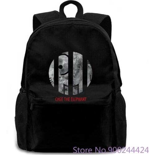New Cage The Elephant Rock Band Logo White Cool women men backpack laptop travel school adult student