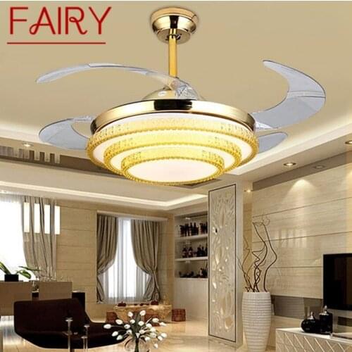 FAIRY New Ceiling Fan Light Lamp Without Blade Remote Control Modern Luxury LED For Home Living Room