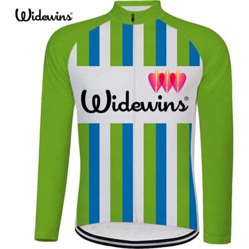 Widewins Cycling Wear Cycling Clothes men Outdoor Mountain Bike Bicycle Cycling Jersey Long Sleeve With Brushed 8023