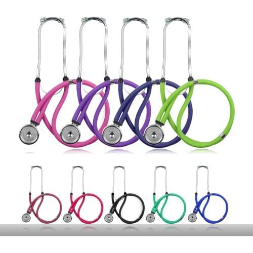 Professional Medical Dual Head Sprague Rappaport Type Stethoscope with Accessories Doctor Cardiology Nurse Cute Stethoscope