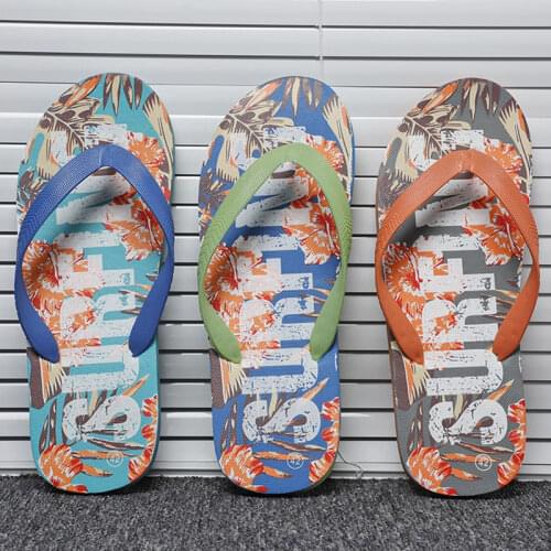 Summer mens slippers, outdoor non-slip beach shoes, quick-drying flat-bottomed flip flops meal base JALANJALKI sandals