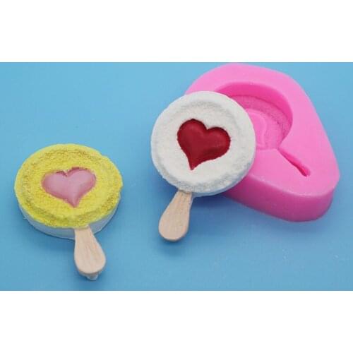 Silicone Mold Love Lollipop fondant cake decorated ice cream chocolate hand-baked P1205