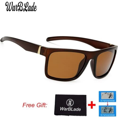 WarBLade Sport Sunglasses Polarized Men Women Brand Designer Driving Fishing Polaroid Sun Glasses Black Frame Gafas De Sol 1820