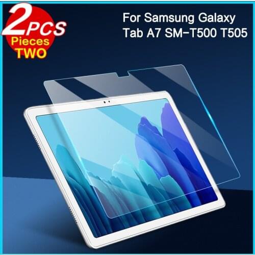 2Piece Tempered Glass For Samsung Galaxy Tab A7 10.4 Tablet Screen Protector For Samsung SM-T500/T505/T507 Premium 9H Glass Film