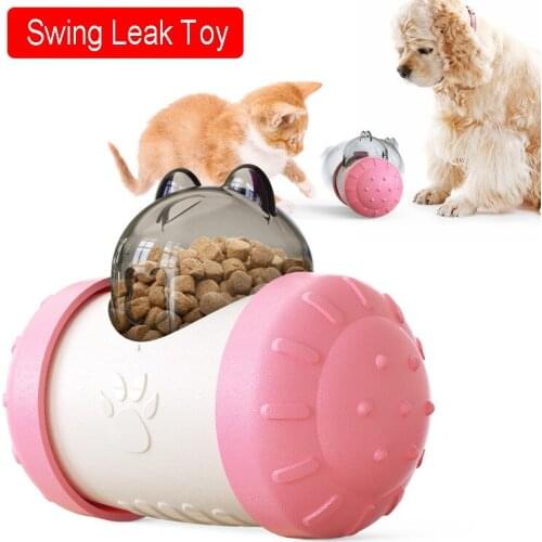 Pet Products Cat And Dog Toys Popular Tumbler Puzzle Slow Food Leaky Food Ball Can Move Automatically Without Electric Drive