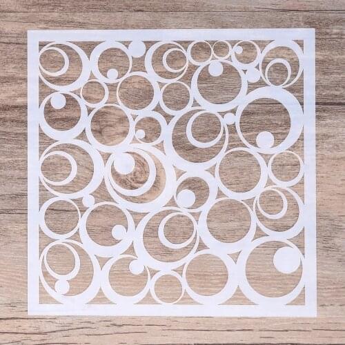 13 cm DIY Craft Layering Geometric Stencil For Painting Scrapbooking Stamping Album Decorative Embossing Paper Cards