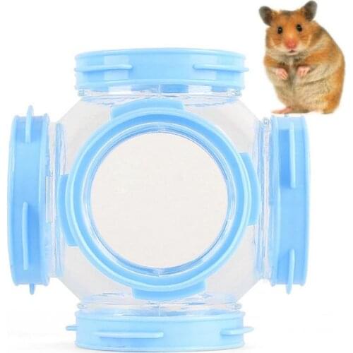 Plastic Hamster Tunnel Toy Accessories Breathable Tube Pipe For Small Pet Hamster Cage External Pipe Ferret Rodent Hideout Toys