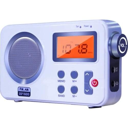 2.4in Outdoor LCD Display Portable Radio Earphone Port DAB/ DAB+ Digital AM FM Stereo Home