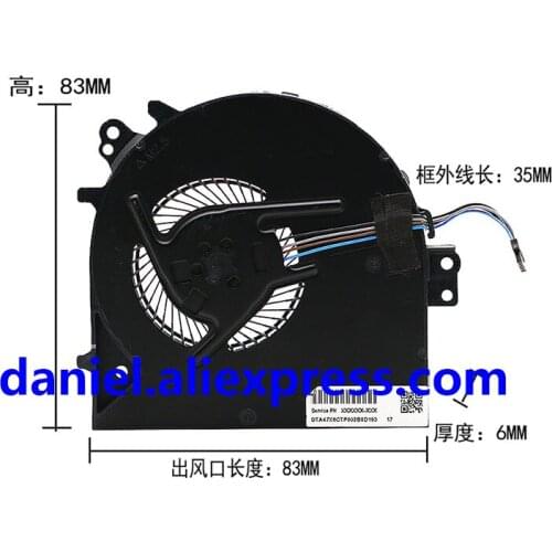 DELTA NS75C00-17A01 5V 0.50A notebook fan built-in CPU cooling fan