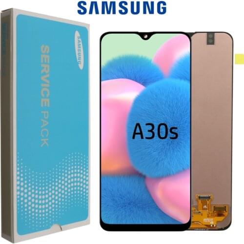 100% Original 6.4" super AMOLED For Samsung Galaxy A30s A307F A307 A307FN LCD Display Screen replacement Digitizer Assembly