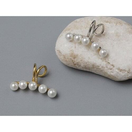 1Pcs Hot Sale Cute Elegant Pearl Ear Clips For Women Students No Piercing Fake Cartilage Ear Jewelry Gifts