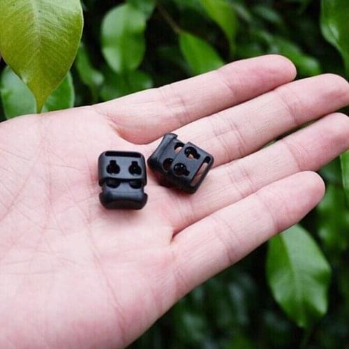 10Pcs Non-slip Elastic Shoe Lace Shoelace Buckle Stopper Rope Clip Easy Reflective Paracord Clamp Faster Locks Cord Shoes Buckle