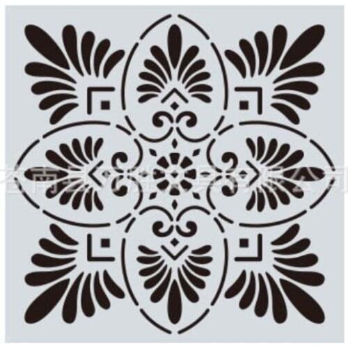 15*15 Mandala Layering Stencils for Diy scrapbook/photo album Decorative Embossing spray painting tool graffiti hand home decor