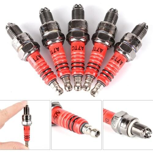 2Pcs Scooter Motorcycle Racing3 Electrode For Engine GY6 50cc 150cc For Spark Plug Save Petrol