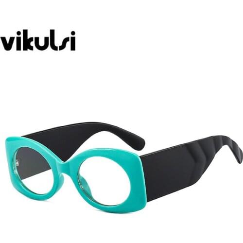 2021 New Arrivals Wide Legs Square Eyeglasses Frames For Women Men Anti Blue Light Reading Glasses Classic Big Computer Eyewear