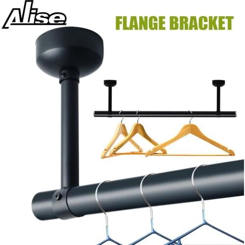 4pc Stainless Steel Flange Bracket 25mm Pipe Bracket Clothes Rod Seat Hanger Closet Rod Support Socket Flange Pipe Bracke