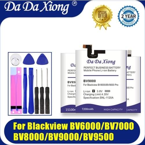 High Capacity New Battery For Blackview BV6000 BV6000S BV7000 Pro BV8000 pro BV9000 Pro BV9500 Pro MT6763T 536380 Phone Batteria
