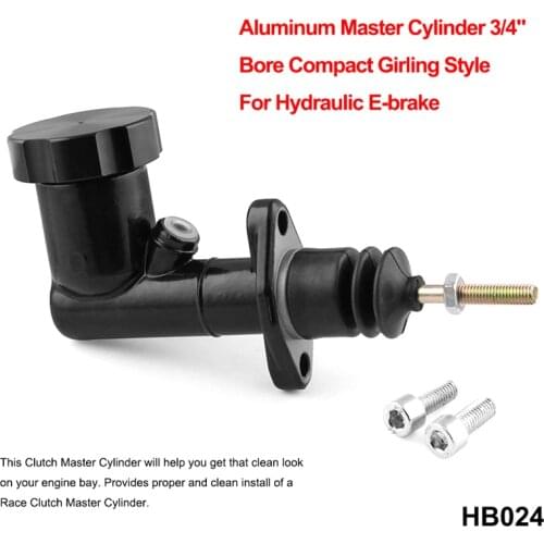 Aluminum Handbrake Master Cylinder 3/4" Bore Compact Girling Style for Hydraulic E-Brake