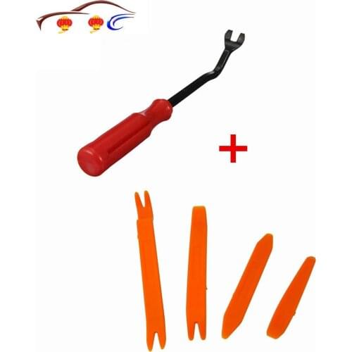 Car Fastener Removal Tool Plastic Trim Dash Removal Rivet Clips Car Door Panel Installer Cover Pry Repair Fastener Tool