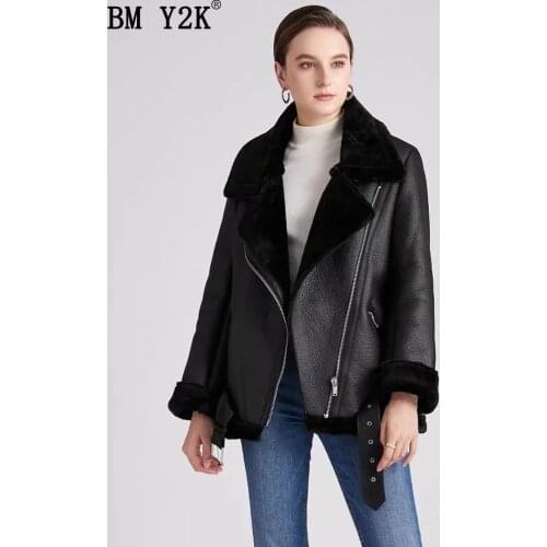 BM Y2K Women's Sheepskin Coats