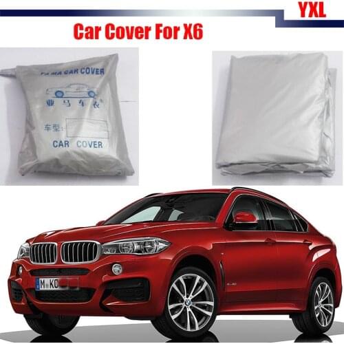 Cawanerl Car Styling Car Cover Rain Snow Resistant Sun Shield Cover Anti-UV Sun Shade For BMW X6