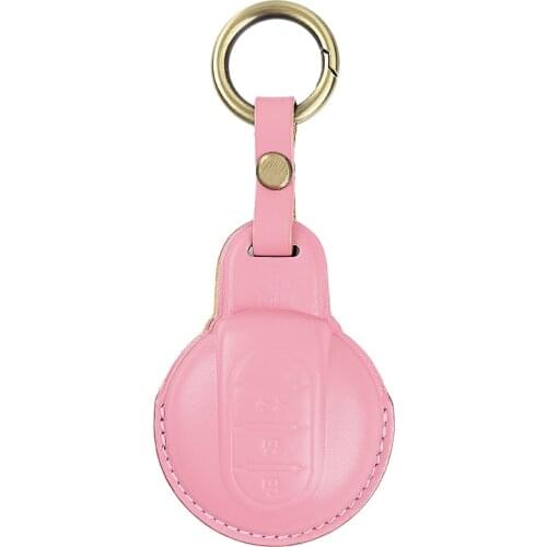Key Case Cover For Mini Cooper F56 F55 Leather Key Bag Keychain Car Accessories
