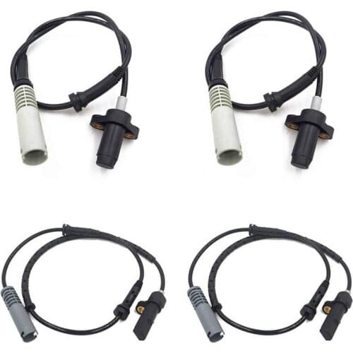 4PC ABS Wheel Speed Sensor Front Rear Left Right for 97 98 BMW 528I 540I E39 34521182160 34521182159