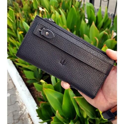 Business Wallet Men Coin Pocket Zipper Purse Long Mens Clutch Wallets Portfolio Large Capacity card holder Passport Wallet 2020