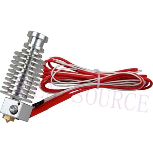 3D Printer Wade extruder All metal V5 Hotend J-head Hot End with Heater& Thermistor, 1.75/3mm, 0.2-0.5mm Nozzle optional