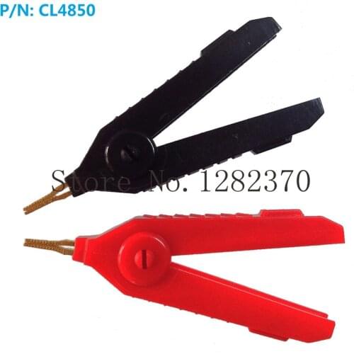 [SA] CL4850 4 wire Kelvin test clip kit contains one pair of red and black heat shrinkable tube --20pcs/lot