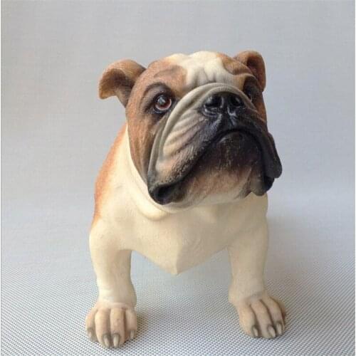 French BULLDOG Animals Simulation Desktop Furnishing Articales Resin Crafts Deocration Ornament Best Gift Collection